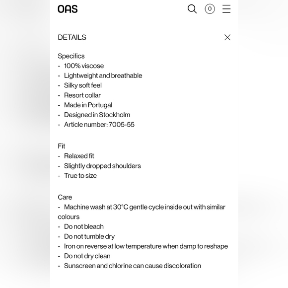 OAS 100% Viscose Men's Size Medium Psychedelic button-up short sleeved shirt - Picture 8 of 8